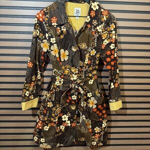 Floral Patterned Long Sleeve Jacket